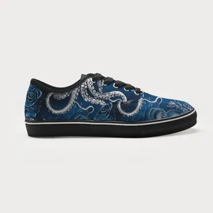 Tokyo-Tiger Deep Sea Octopus Canvas Shoes