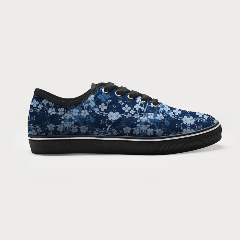 Tokyo-Tiger Midnight Blossoms Canvas Shoes