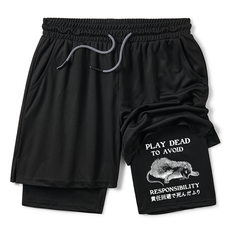 Tokyo-Tiger Play Dead To Avoid Responsibility Training Shorts