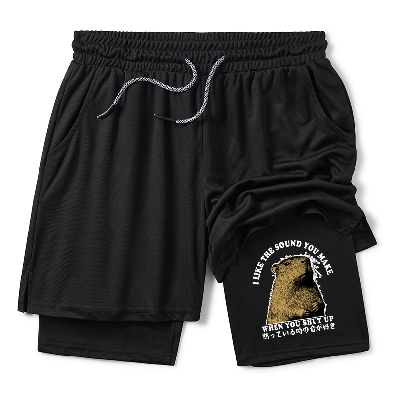 Tokyo-Tiger I Like The Sound Of Silence Training Shorts
