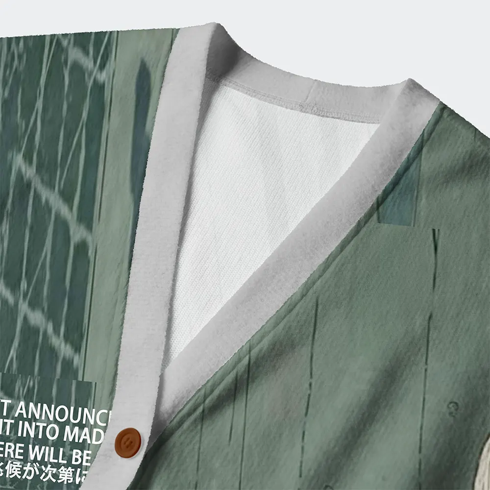 Tokyo-Tiger unny Rabbit: Signs Of Madness Gradually Appear Ugly Cardigan Sweater