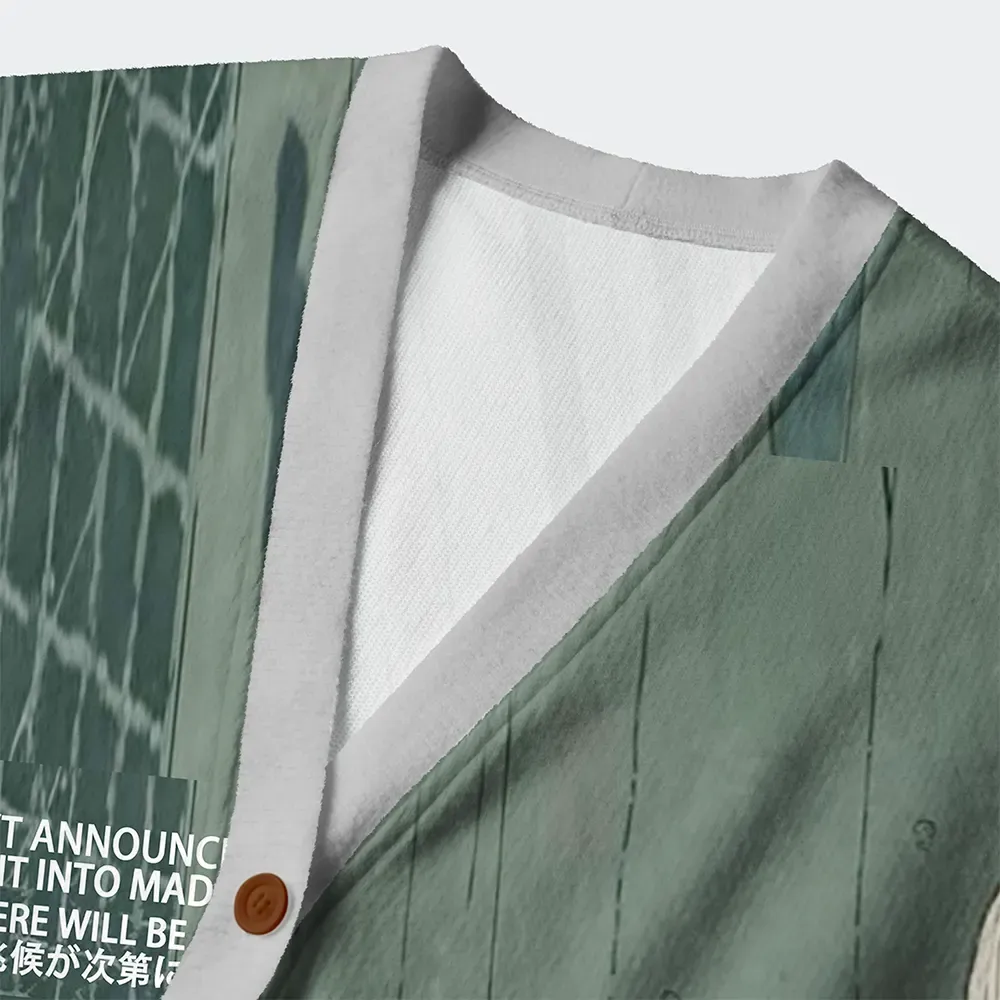 Tokyo-Tiger unny Rabbit: Signs Of Madness Gradually Appear Ugly Cardigan Sweater