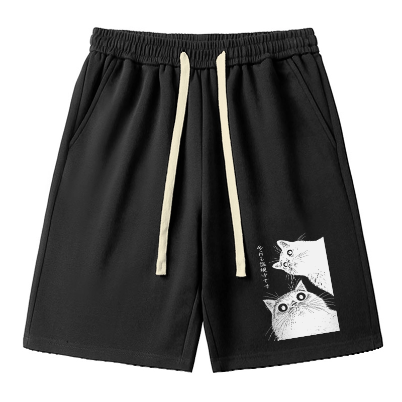 Tokyo-Tiger The Cat Is Watching Today Unisex Shorts