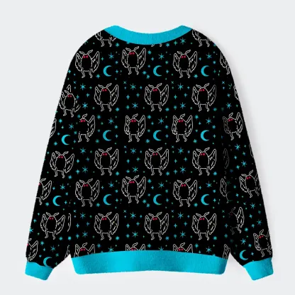 Tokyo-Tiger Mothra's Midnight Dance Ugly Cardigan Sweater