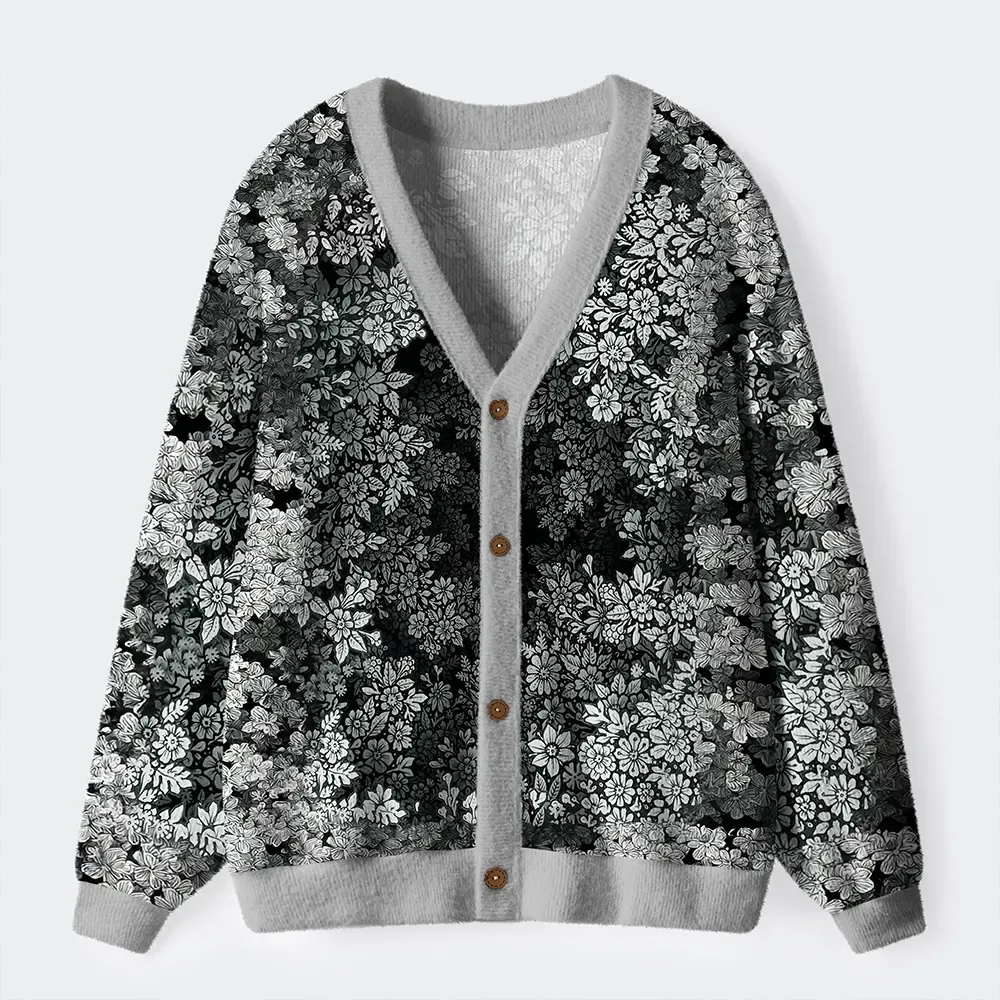 Tokyo-Tiger Every Flower Is Born To Die Just Like Us Ugly Cardigan Sweater