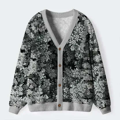 Tokyo-Tiger Every Flower Is Born To Die Just Like Us Ugly Cardigan Sweater