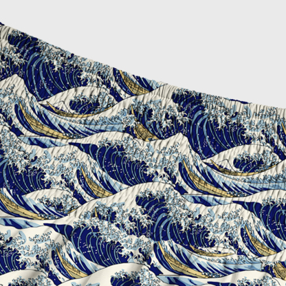 Tokyo-Tiger Japanese Great Wave Maxi Skirt