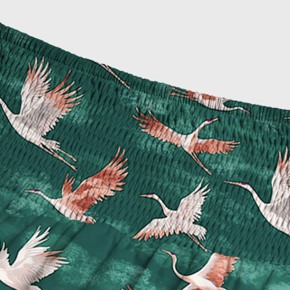 Tokyo-Tiger Cranes In Flight Maxi Skirt