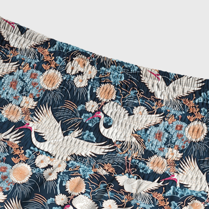 Tokyo-Tiger Cranes And Chrysanthemums Maxi Skirt