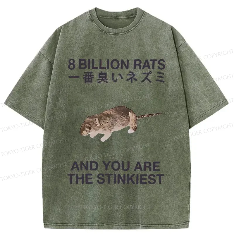 Tokyo-Tiger World's Stinkiest Rat Washed T-Shirt Sale – tokyo-tiger