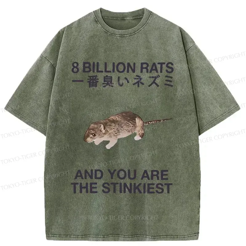 Tokyo-Tiger World's Stinkiest Rat Washed T-Shirt Sale