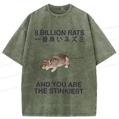 Tokyo-Tiger World's Stinkiest Rat Washed T-Shirt