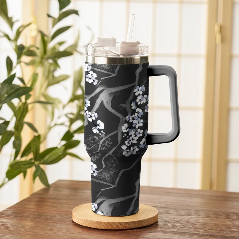 Tokyo-Tiger Wintersweet 40oz Tumbler