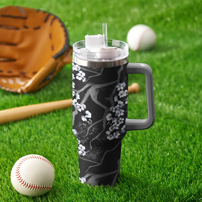 Tokyo-Tiger Wintersweet 40oz Tumbler