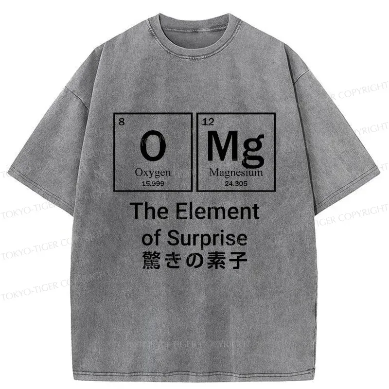 Tokyo-Tiger The Element Of Surprise Washed T-Shirt Sale