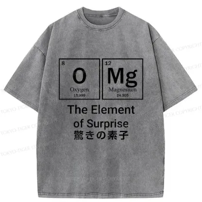 Tokyo-Tiger The Element Of Surprise Washed T-Shirt