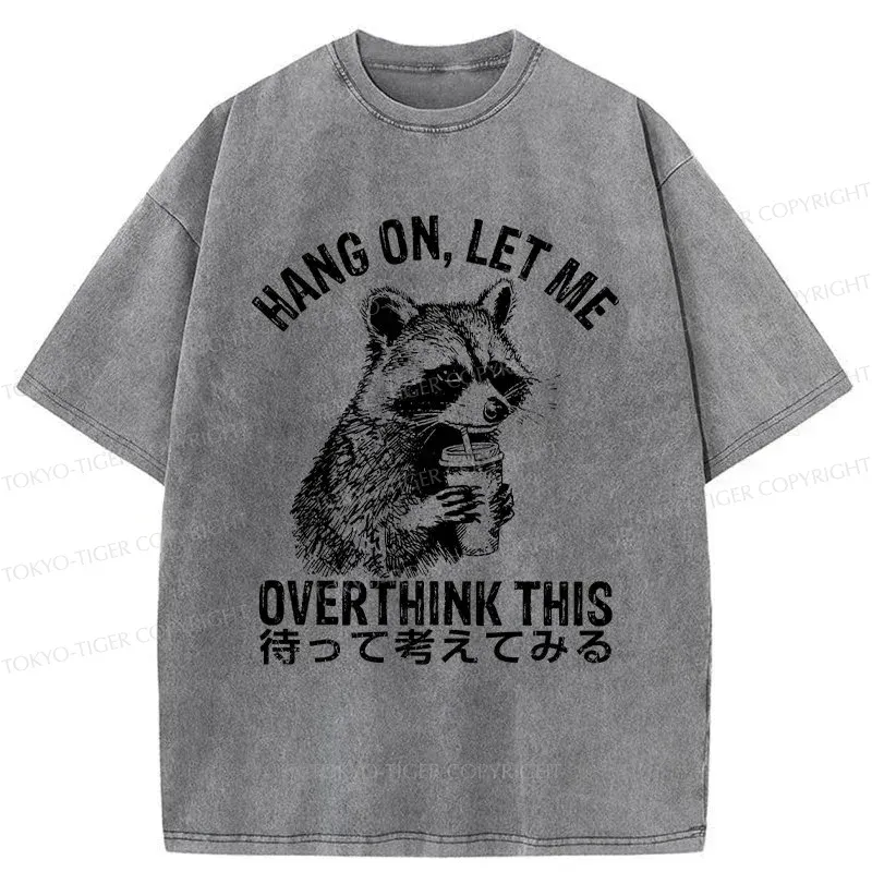 Tokyo-Tiger Overthink Raccoon Washed T-Shirt