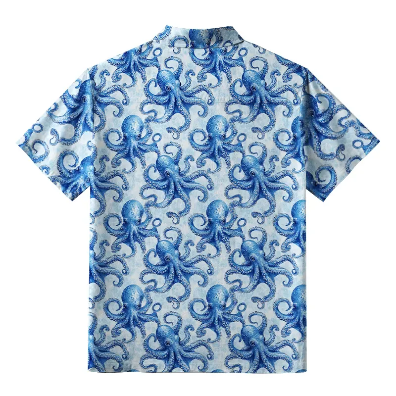 Tokyo-Tiger Oceanic Octopus Button-up Shirt