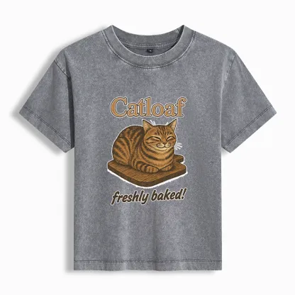 Tokyo-Tiger Japan Catloaf Women's Washed T-shirt