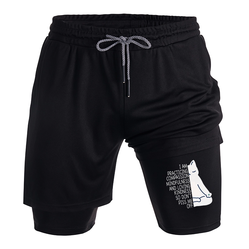 Tokyo-Tiger Calm Black Cat With Anger Issues Training Shorts