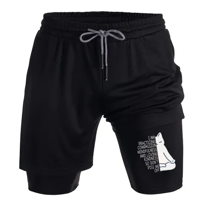 Tokyo-Tiger Calm Black Cat With Anger Issues Training Shorts