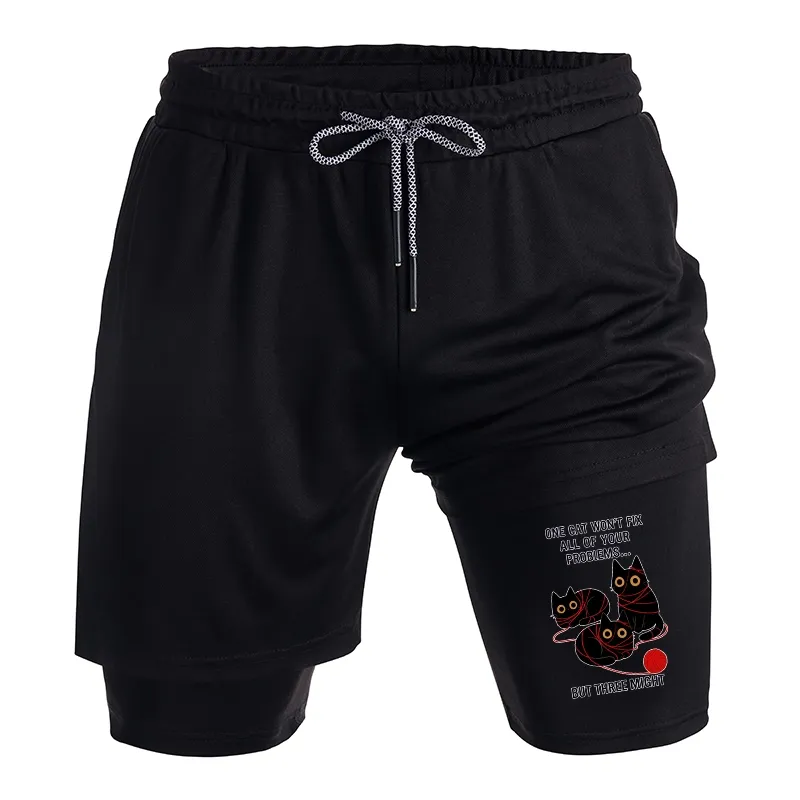 Tokyo-Tiger Three Cats Fix All Problems Training Shorts
