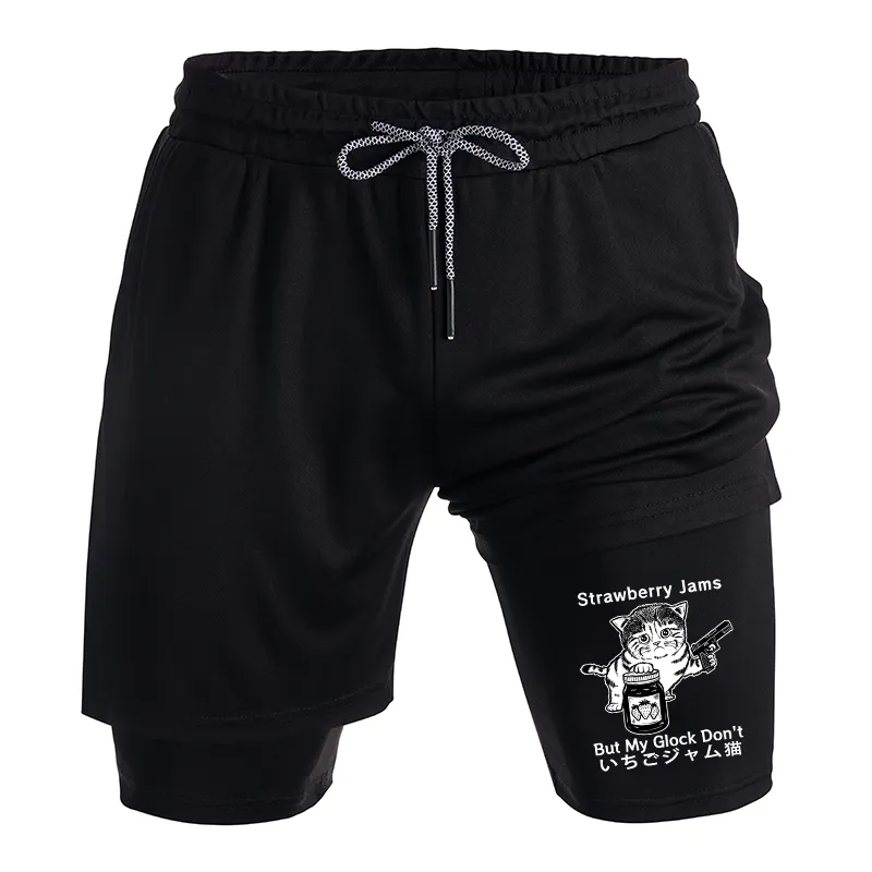 Tokyo-Tiger Strawberry Jam Cat Training Shorts