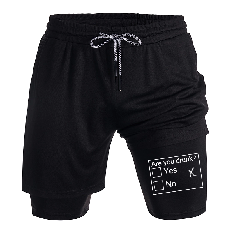 Tokyo-Tiger Confused Drunk Checkbox Graphic Training Shorts