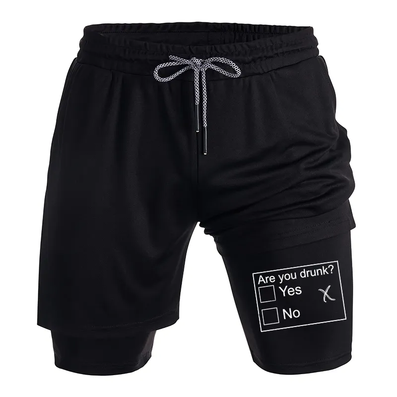 Tokyo-Tiger Confused Drunk Checkbox Graphic Training Shorts