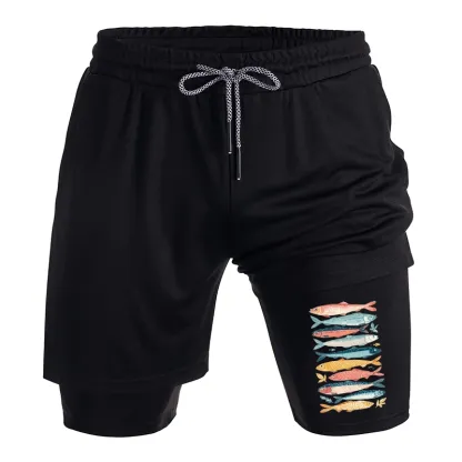 Tokyo-Tiger Beautiful Colorful Fish In The Sea Training Shorts