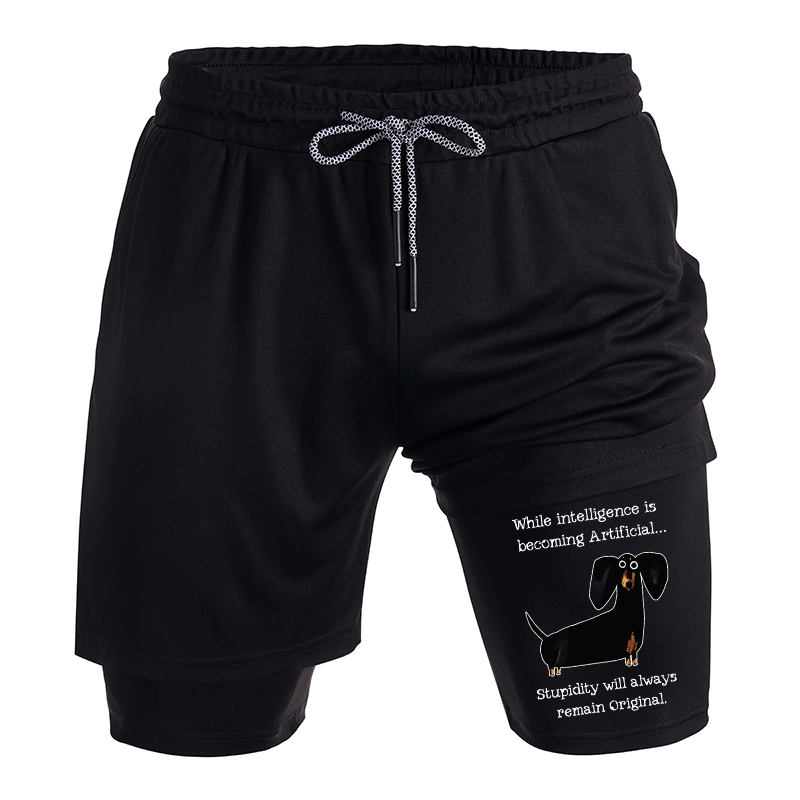 Tokyo-Tiger Dachshund Real Humor Funny Meme Training Shorts