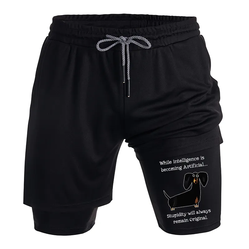Tokyo-Tiger Dachshund Real Humor Funny Meme Training Shorts
