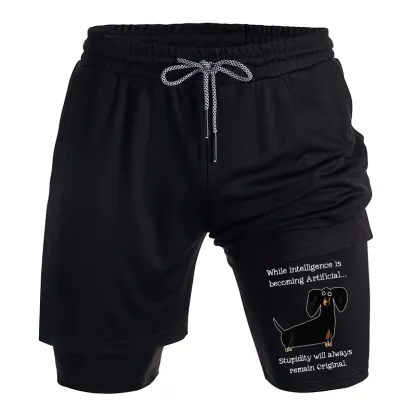 Tokyo-Tiger Dachshund Real Humor Funny Meme Training Shorts