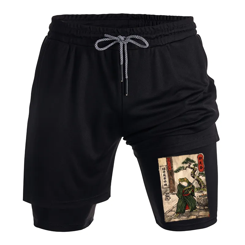 Tokyo-Tiger Samurai Frog Training Training Shorts