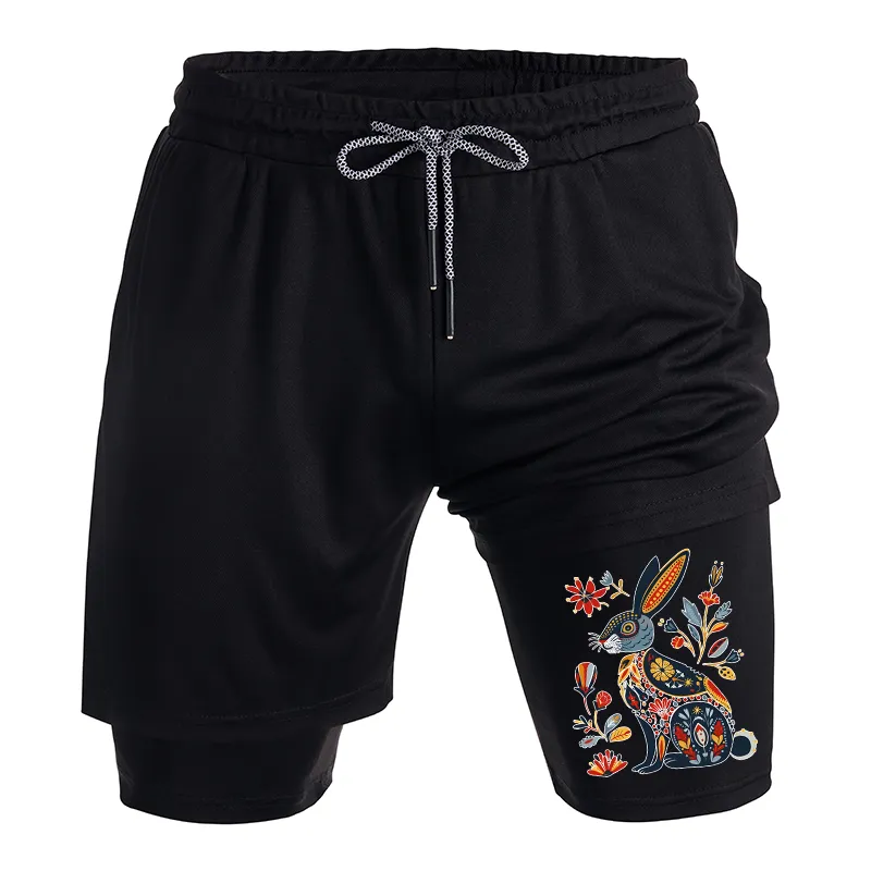 Tokyo-Tiger Folk Hare Bloom Training Shorts