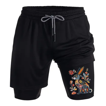 Tokyo-Tiger Folk Hare Bloom Training Shorts