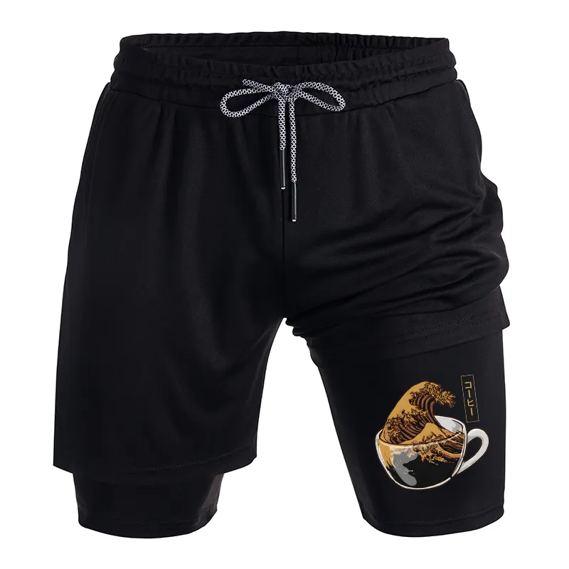 Tokyo-Tiger Coffee Wave Training Shorts