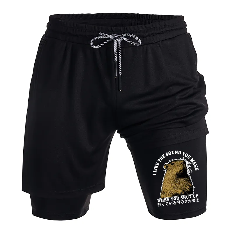 Tokyo-Tiger I Like The Sound Of Silence Training Shorts
