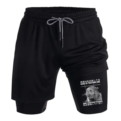 Tokyo-Tiger God Is Testing Me Training Shorts