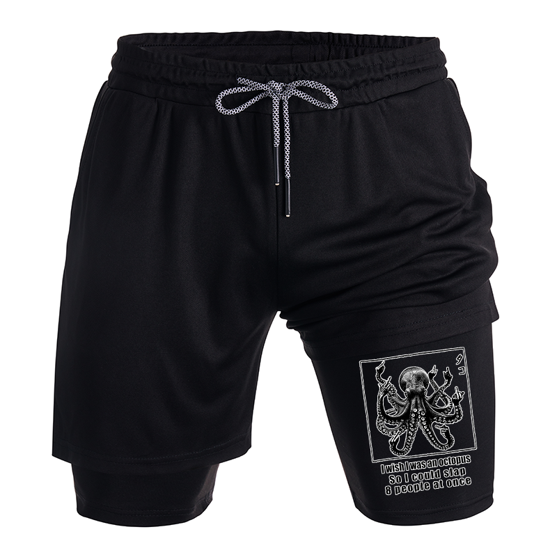 Tokyo-Tiger I Wish I Was An Octopus Training Shorts