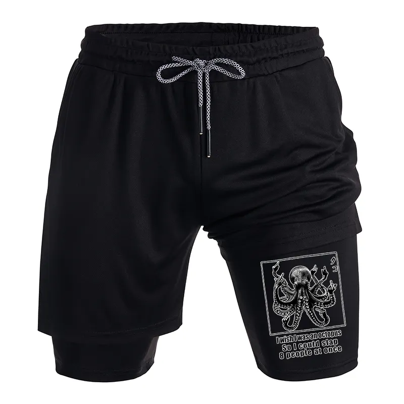 Tokyo-Tiger I Wish I Was An Octopus Training Shorts