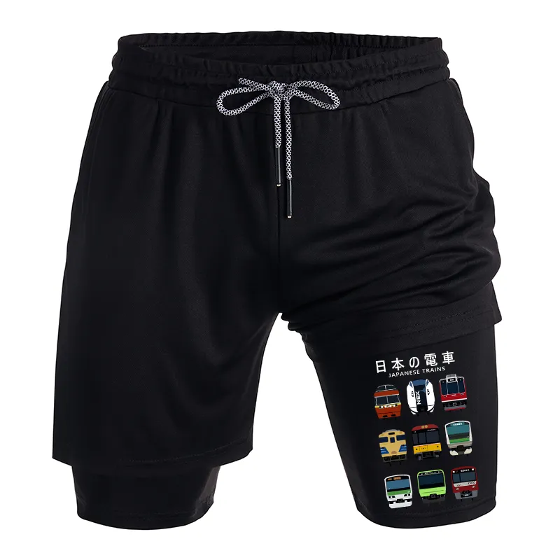 Tokyo-Tiger Japanese Train Collection Training Shorts