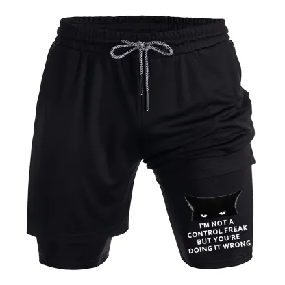 Tokyo-Tiger Control Freak Funny Training Shorts