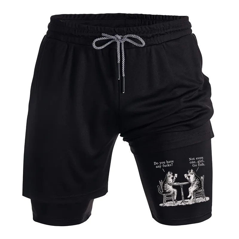 Tokyo-Tiger Cat Poker Night Training Shorts