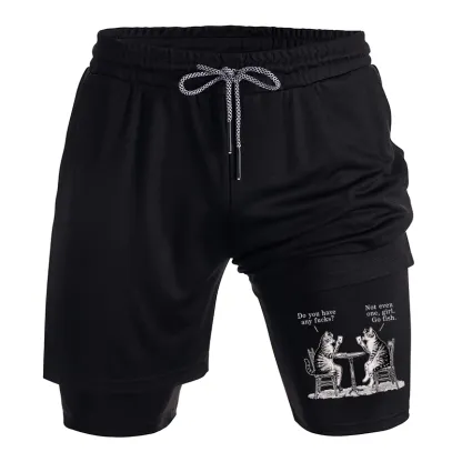 Tokyo-Tiger Cat Poker Night Training Shorts