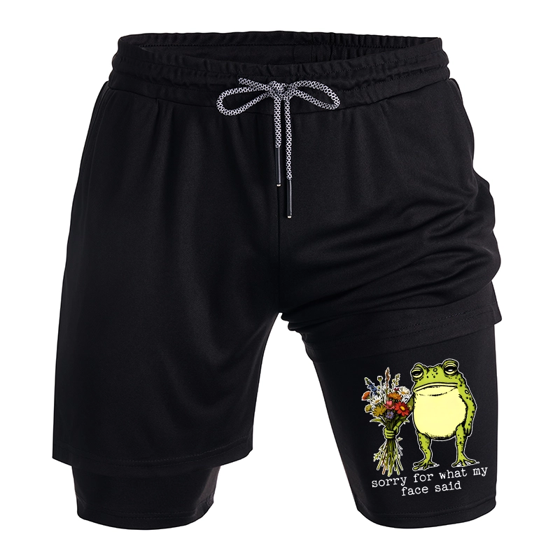 Tokyo-Tiger Frog Sorry Mode Activated Training Shorts