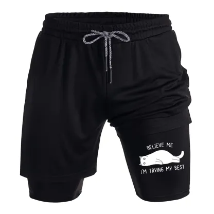Tokyo-Tiger When Life Is Hard Nap First Training Shorts