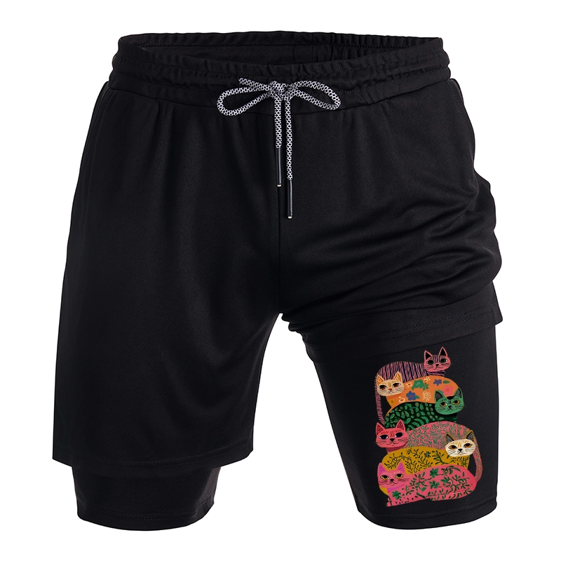 Tokyo-Tiger Colorful Cats Training Shorts