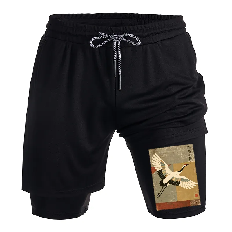 Tokyo-Tiger Crane Spirit Training Shorts