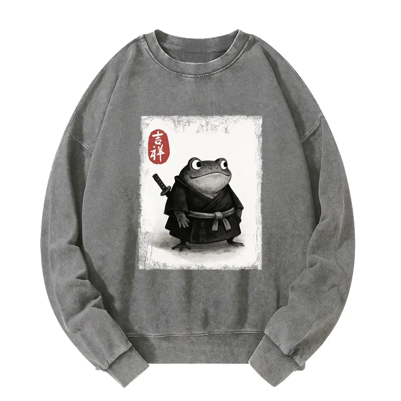 Tokyo-Tiger Blade of the Frog: A Samurai's Tale Washed Sweatshirt